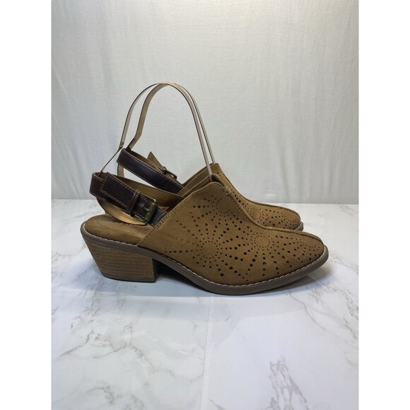 Euro Soft By Sofft Tulip Sling in Luggage/Coffee Style ES 0023800 Women’s Sz 8M - Picture 2 of 7